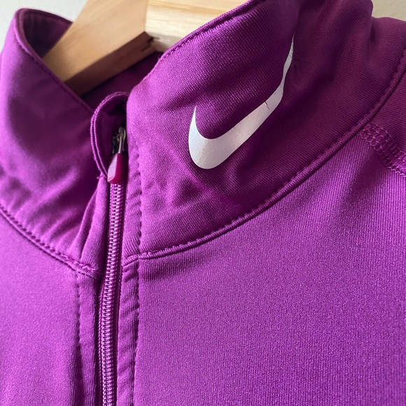 Nike Pro Combat Dri-Fit Nike Women's Dri-FIT Half-Zip Pullover Sz L - Picture 2 of 5